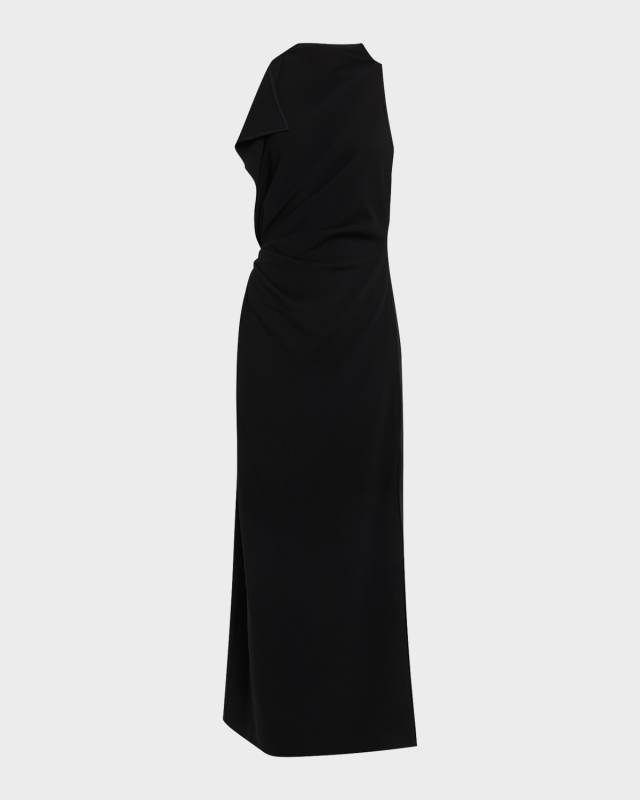 Devyn Draped Sleeveless Maxi Dress